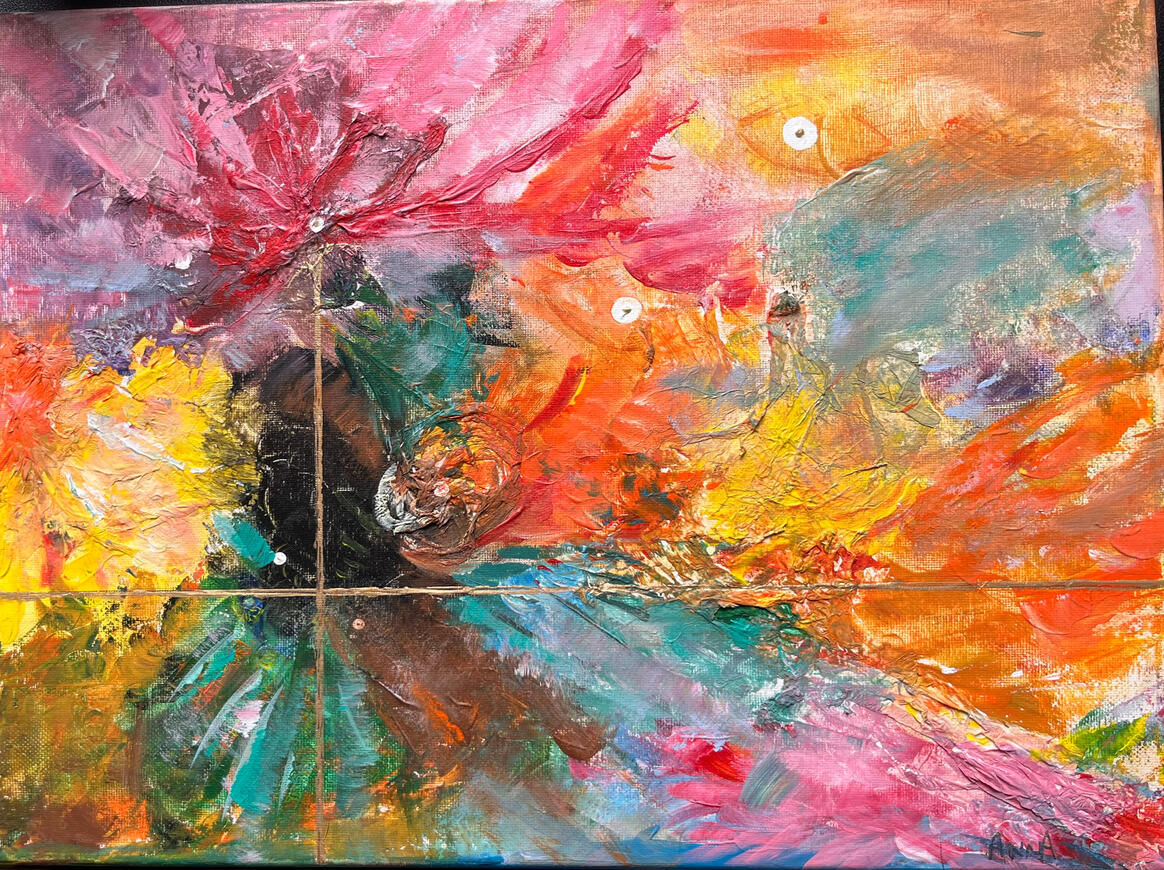 Floral explosion 40x30cm (290 EUR)