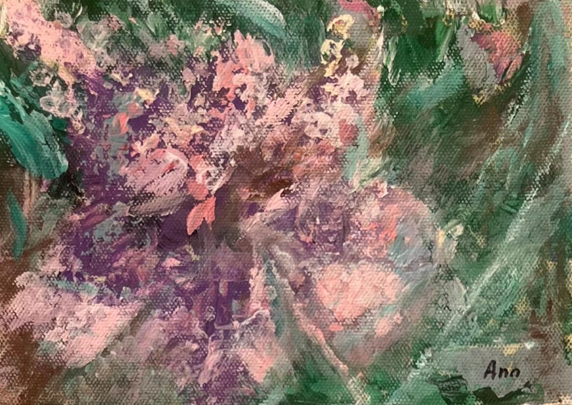 Floral field 15x20cm (100EUR)