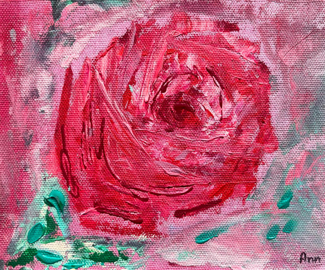 Rose 15x15cm (100EUR)