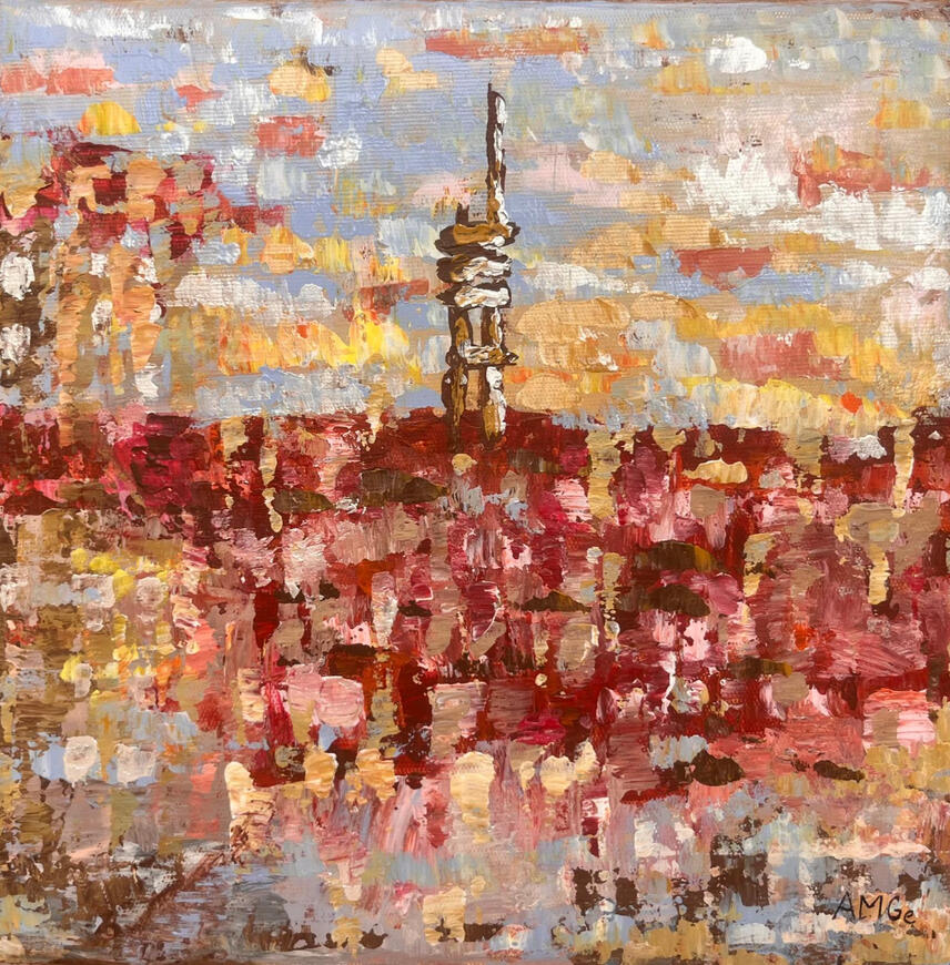 Sunset over Prague (SOLD)