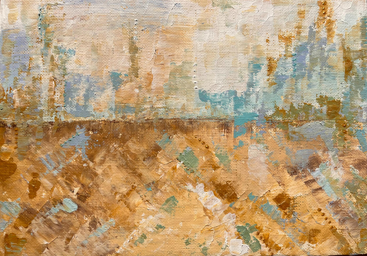 Mountain peak 30x21cm (190EUR)